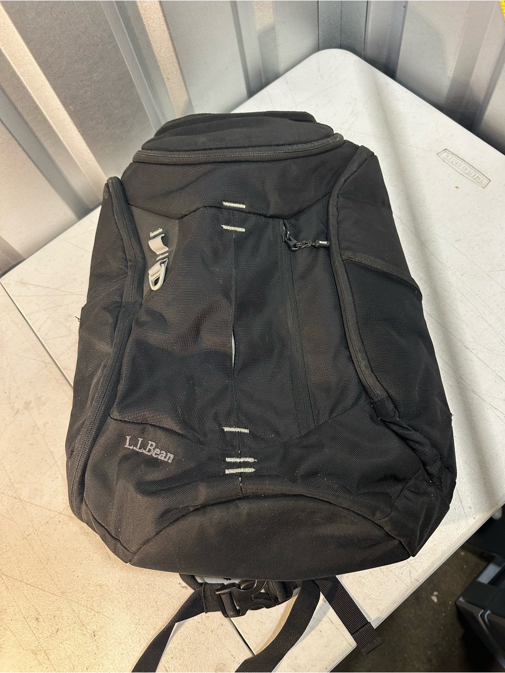 L.L. Bean Black Men's Backpack with Front Utility Loop